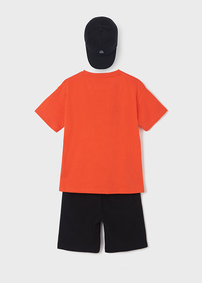Conjunto 2 Piezas Bermuda Playera para chico NUKUTAVAKE Ref. 6641/40 Sandia