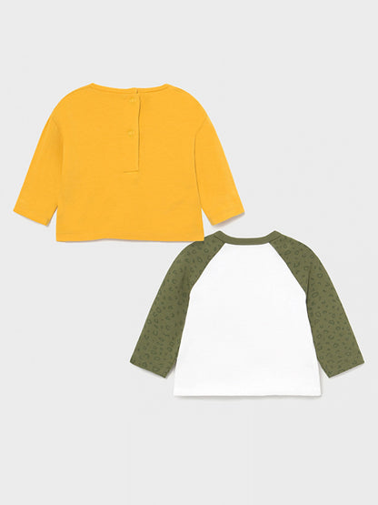 Conjunto 2 Pz Camiseta MAYORAL SKU 1076 Color Banana