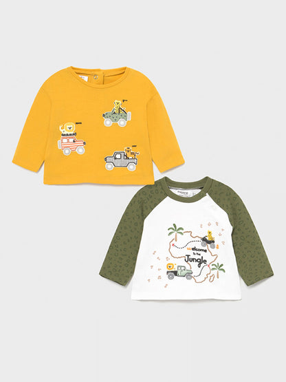 Conjunto 2 Pz Camiseta MAYORAL SKU 1076 Color Banana