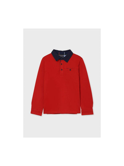 Camiseta Polo Manga Larga para chico NUKUTAVAKE Ref. 7145/72 Rojo