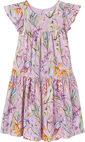 Vestido Lino Estampado Sku 6960 Color Lila