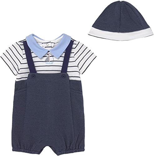 Pelele Punto Con Gorro Conjunto 2 Pza para recién nacido MAYORAL ReF 1624/19 Navy