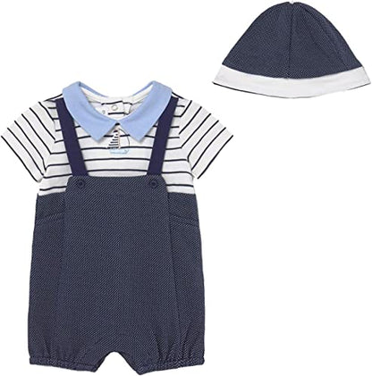 Pelele Punto Con Gorro Conjunto 2 Pza para recién nacido MAYORAL ReF 1624/19 Navy