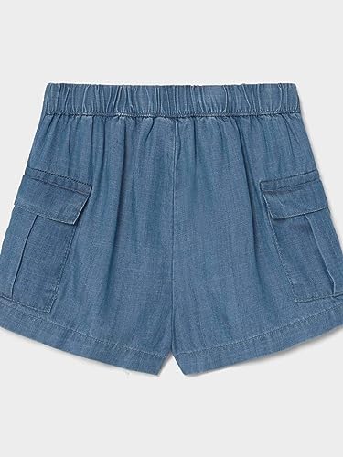 Pantalón Corto Bebe Niña Sku 1226 Color Indigo