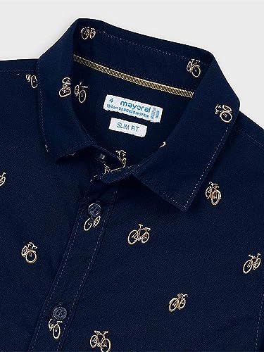 Camisa Ml Estampada Sku 4141 Color 33 Azul
