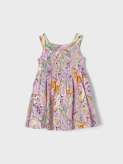 Vestido Lino Estampado Sku 3912 Color 27 Lila
