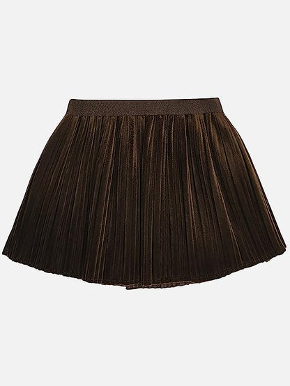 Falda Plisada Sku 4920 Color 80 Cafe