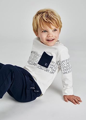Camiseta Manga Larga para niño MAYORAL Ref 4092/64 Nata