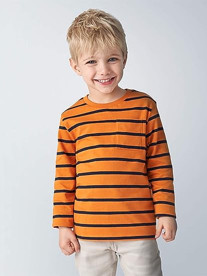 Conjunto 2 Pz Camiseta Rayas Sku 4043 Color Cheddar