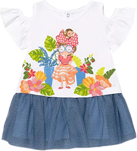 Copy of Vestido Combinado Tul MAYORAL SKU 1993 Color Celeste