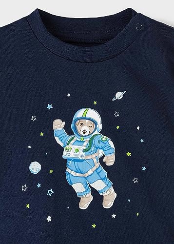 Playera perro astronauta Sku 2076 Color Azul