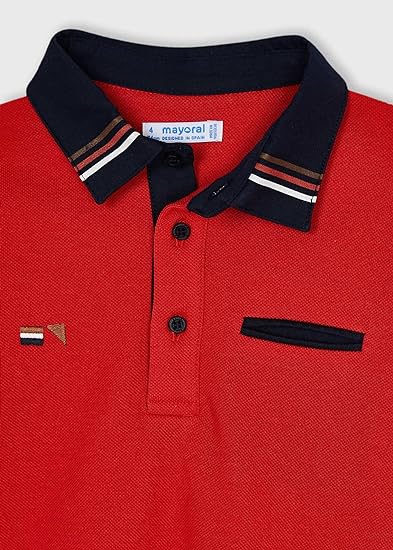 Camisa Polo ML Sku 4161 Color 58 Rojo