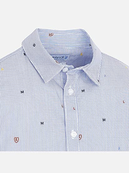 Camisa Rayas Sku 4142 Color Azul