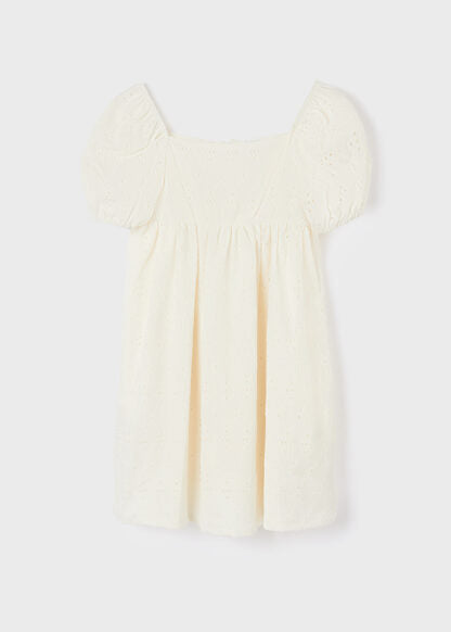 Vestido Punto Perforado Sku 6970 Color Lino