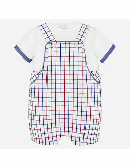 Conjunto 2 Pz Peto Y Camiseta para bebe MAYORAL Ref 1664/Crd-Cuadros