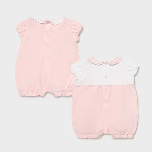 Vestido para bebé niña MAYORAL Conjunto 2 pz MODELO 1606 Color 65 Rosa baby