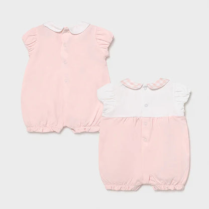 Vestido para bebé niña MAYORAL Conjunto 2 pz MODELO 1606 Color 65 Rosa baby
