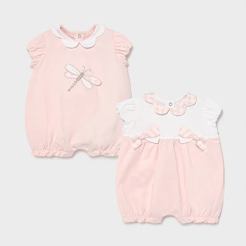 Vestido para bebé niña MAYORAL Conjunto 2 pz MODELO 1606 Color 65 Rosa baby