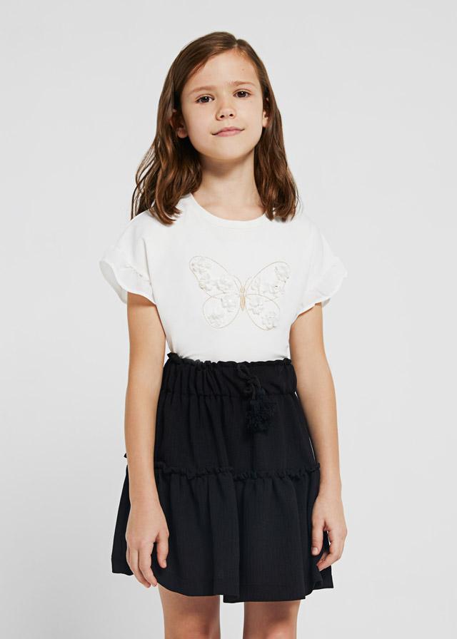 Camiseta Tirantes Mariposa para chica MAYORAL Ref. 6041/37 Crudo