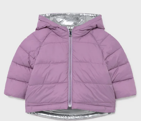 Chaqueton Reversible para niña MAYORAL Ref 2441/22 Plata
