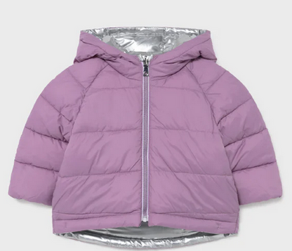 Chaqueton Reversible para niña MAYORAL Ref 2441/22 Plata