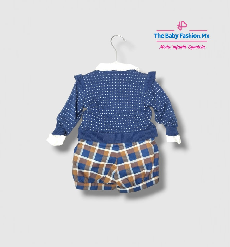 Conjunto 3 pz para bebé niño DR KID Ref. DK304 My Puppy Friend