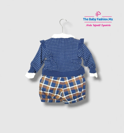Conjunto 3 pz para bebé niño DR KID Ref. DK304 My Puppy Friend