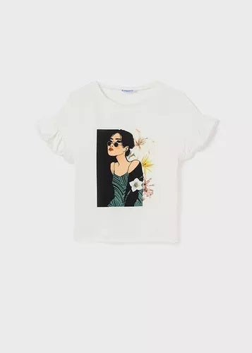 Camiseta para chica MAYORAL Ref. 6025/ Crudo