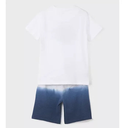 Conjunto 2 Piezas Playera Short  SKU 6637 Color 24 Blanco