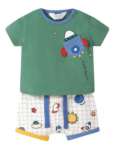 Conjunto De Bebe Short+playera MAYORAL Ref-1653-33 Trebol