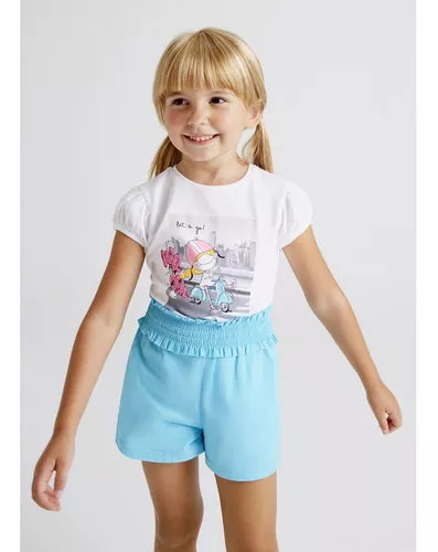 Conjunto 2 Short Sku 3280 Color 87 Turquesa