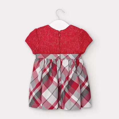 Vestido Punto Jaquard Sku 2952 Color Carmin