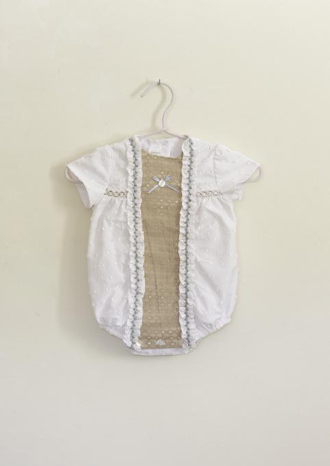 Pelele para bebé niño DOLCE PETIT Ref. 25/2026/P 91 Blanco