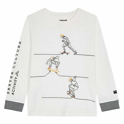 Camisa M/L para niño MAYORAL Ref 4072/51 Nata