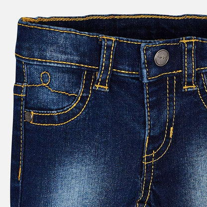 Pantalón Largo Tejano Basico SKU 596 Color Claro
