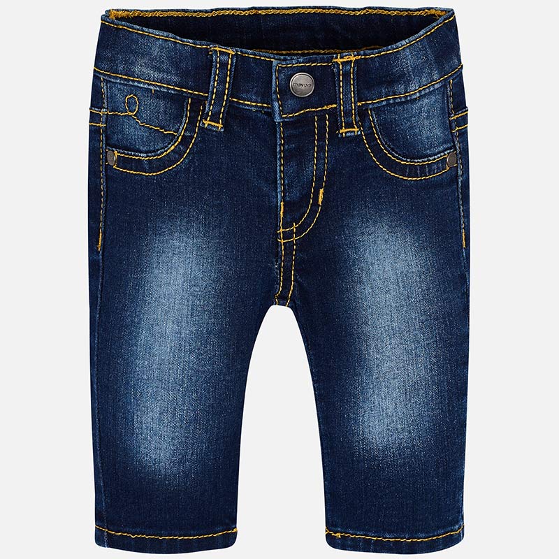 Pantalón Largo Tejano Basico SKU 596 Color Claro