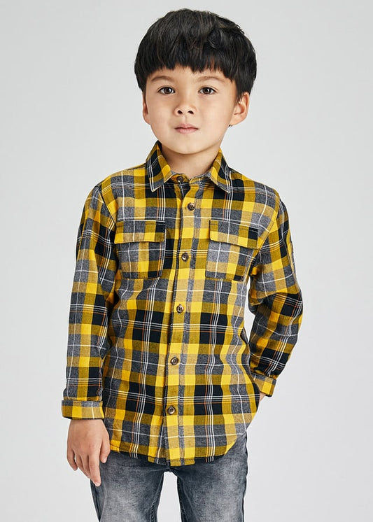Sobrecamisa Cuadros Sku 4162 Color  Oro