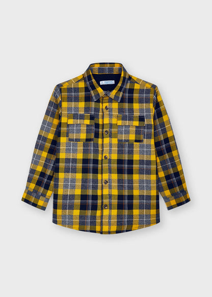 Sobrecamisa Cuadros Sku 4162 Color  Oro
