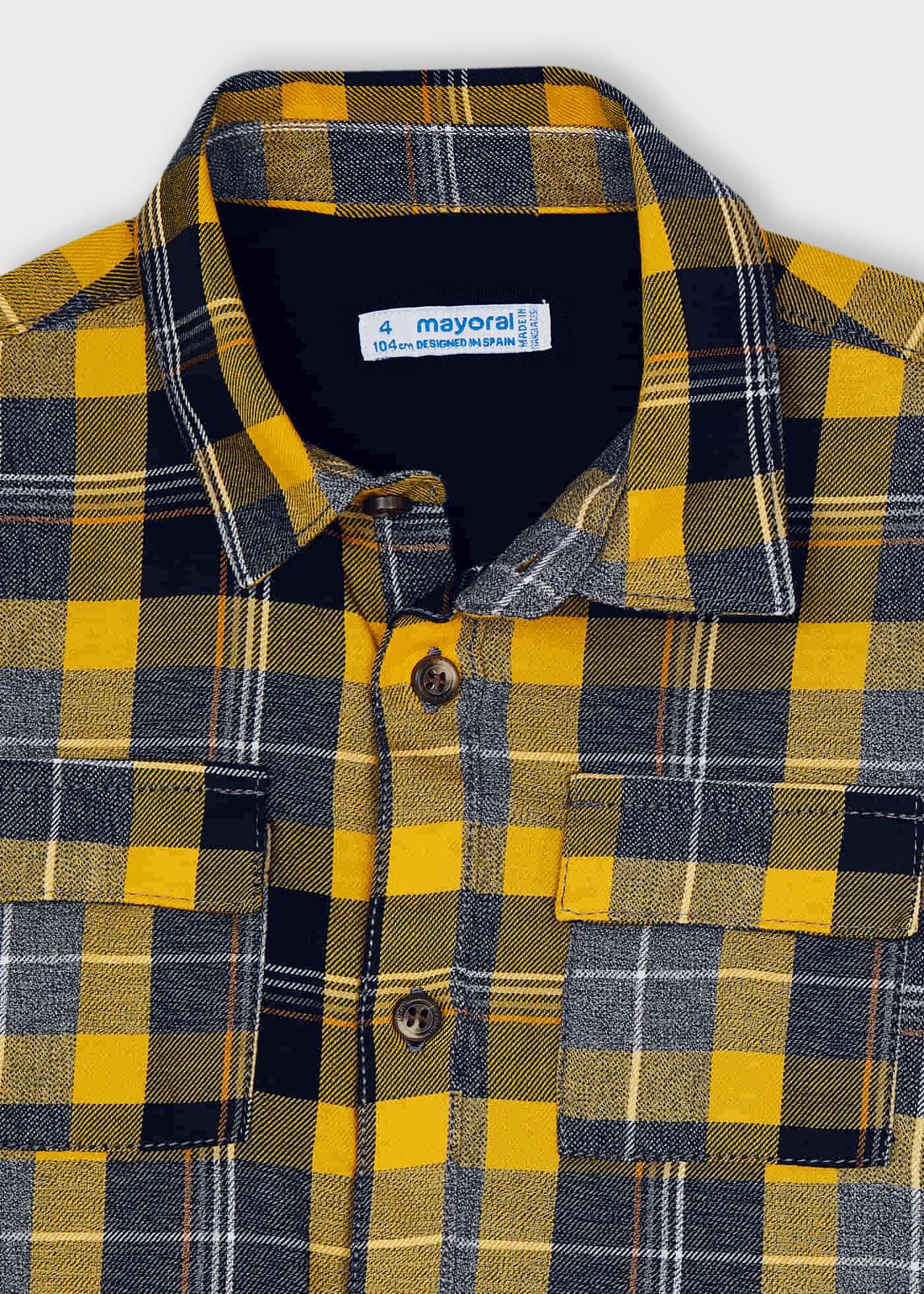 Sobrecamisa Cuadros Sku 4162 Color  Oro