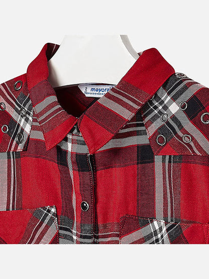 Bluson Camisa Niña Sku 4126 Color Rojo
