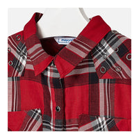 Bluson Camisa Niña Sku 4126 Color Rojo