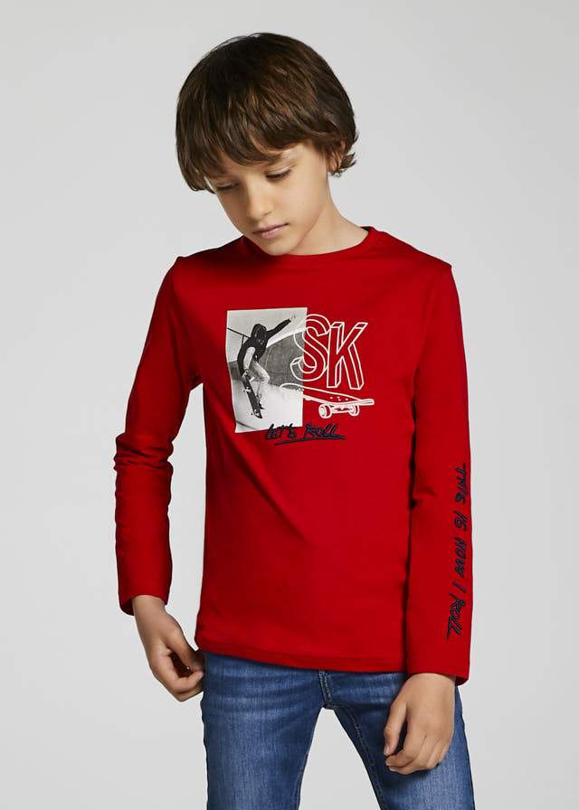 Camiseta Sku 7019 Color Rojo
