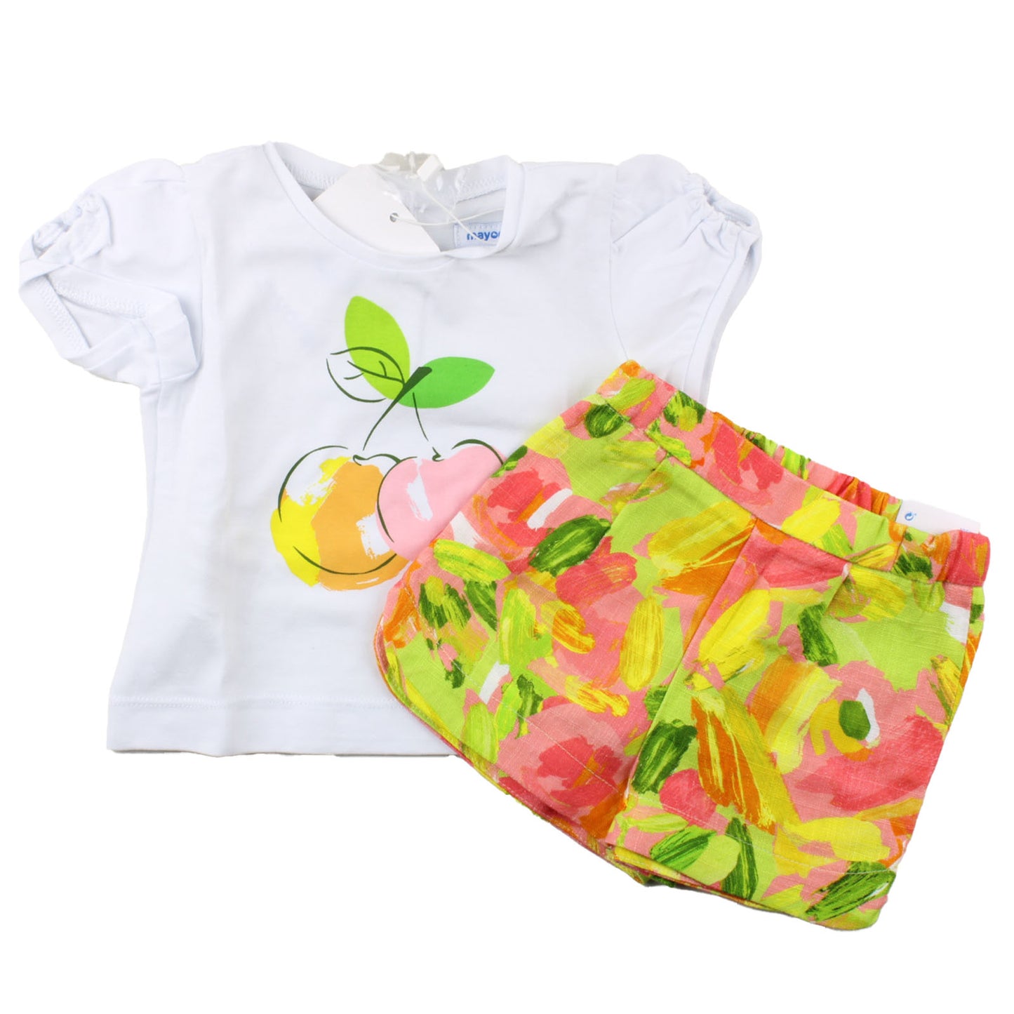 Conjunto 2 Pz Bermuda Estampado MAYORAL SKU 1245 Color 17 Coral