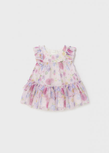1818 vestido tul estampado
