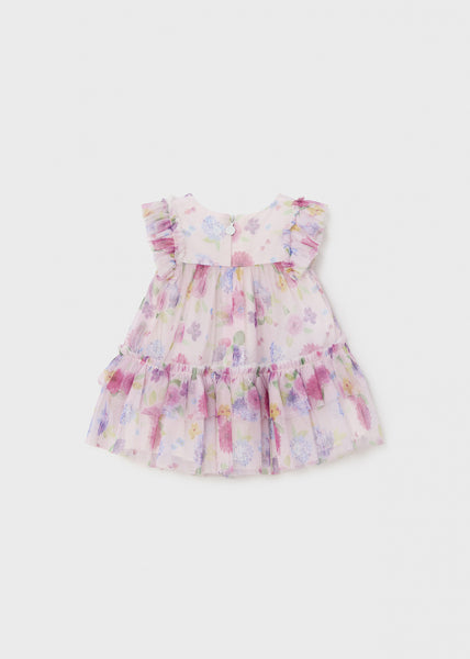 1818 vestido tul estampado