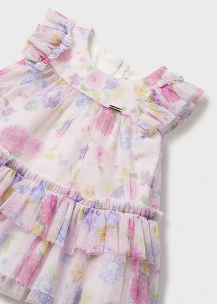 1818 vestido tul estampado