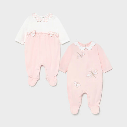 Mameluco para bebé niña Set 2 Pz MAYORAL Ref. 21/1605/65 Rosa baby