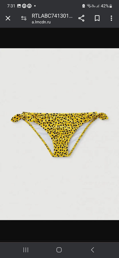 Conjunto 2 Piezas Bikini Nudo Sku 6743 Color 66 Amarillo