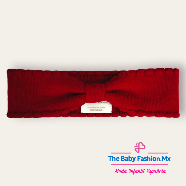 Diadema para bebé niña MAYORAL único modelo Ref 9104 Color Rojo