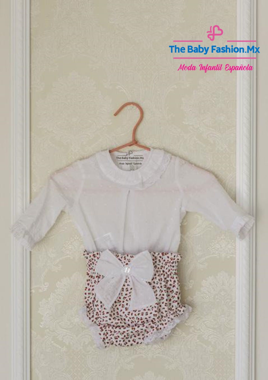 Bombachito para bebé niña Conjunto 2 Pz DOLCE PETIT Ref. 2007/23 2007/J 20 Rojo